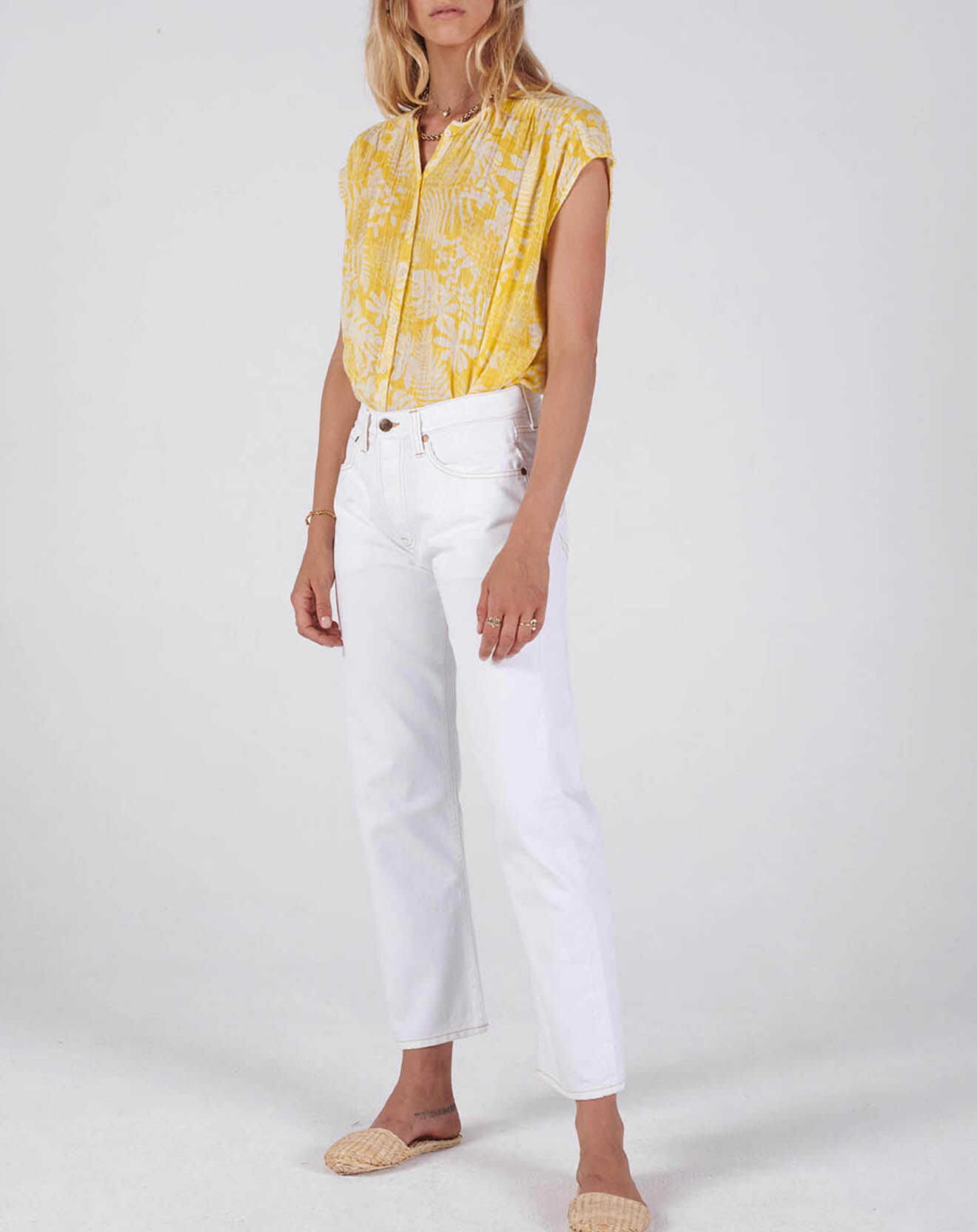 Swildens Pantalon Davila blanc