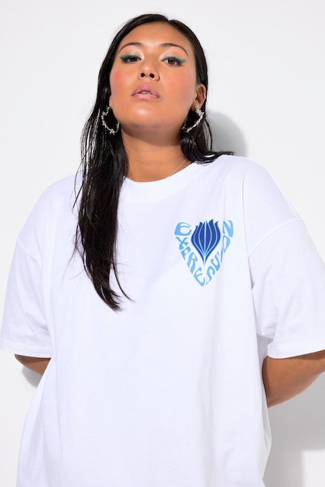 T-Shirt, Oversized, Rückenprint