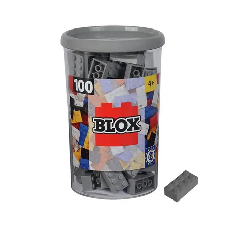 Simba Blox 100 graue 8er Steine in Dose