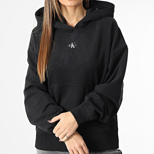 Sweat Capuche Femme Micro Monologo 0434 Noir