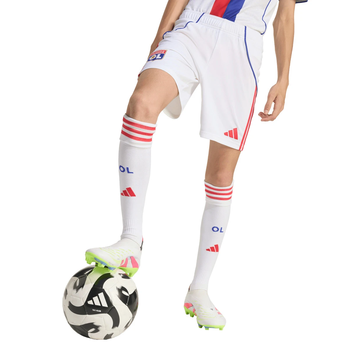 Calções adidas Olympique Lyon Primeiro Equipamento 2025-2026 Criança