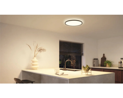 Philips Hue plafondlamp 23W 2350 lm 2200-6500 K HxØ 3,6x42,1 cm Tento wit Ambiance zwart