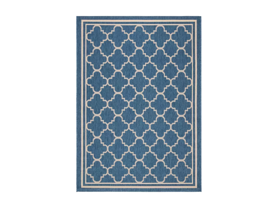 Tapis Blue & Beige 122 X 170 cm - Bleeker