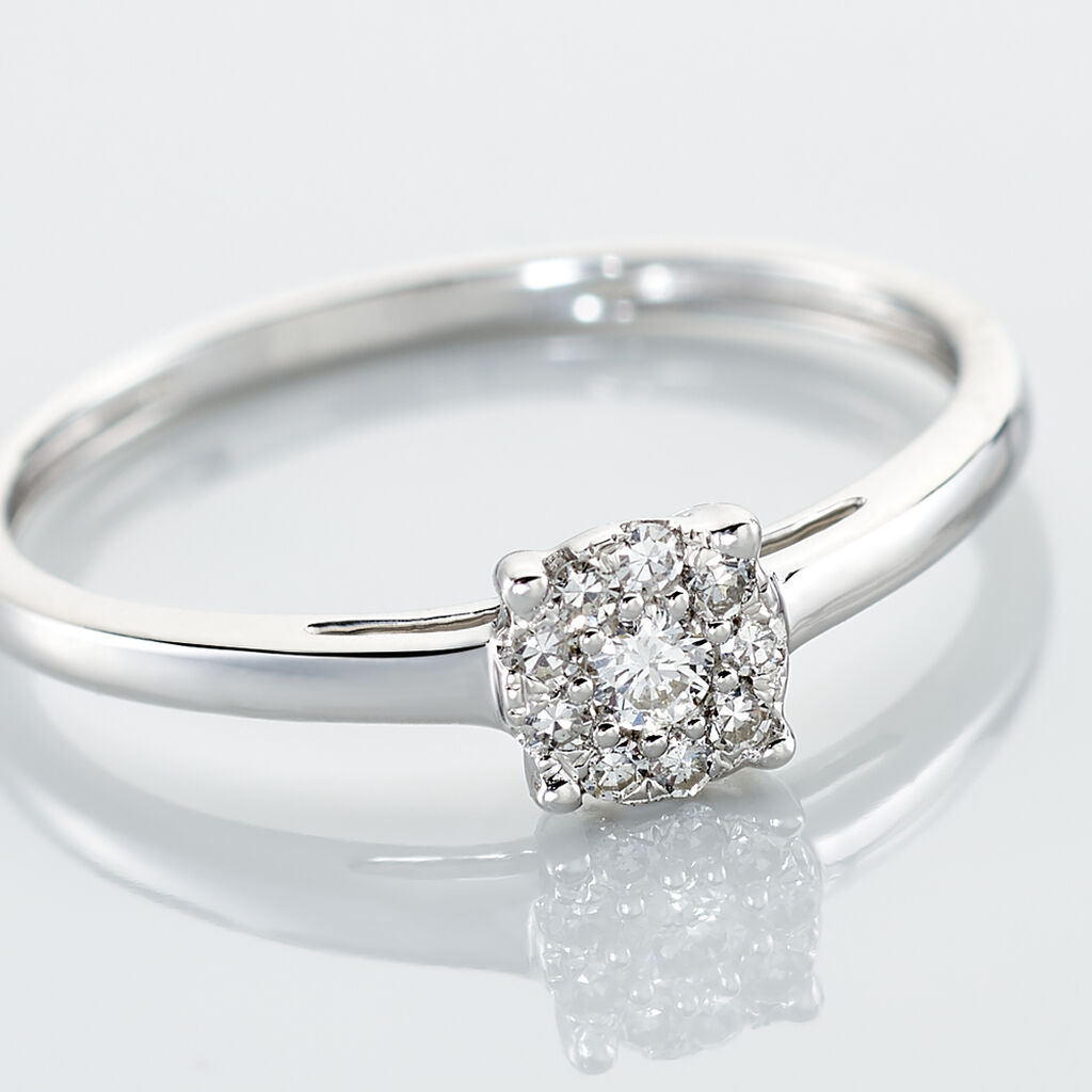 Bague Adeline Or Blanc Diamant