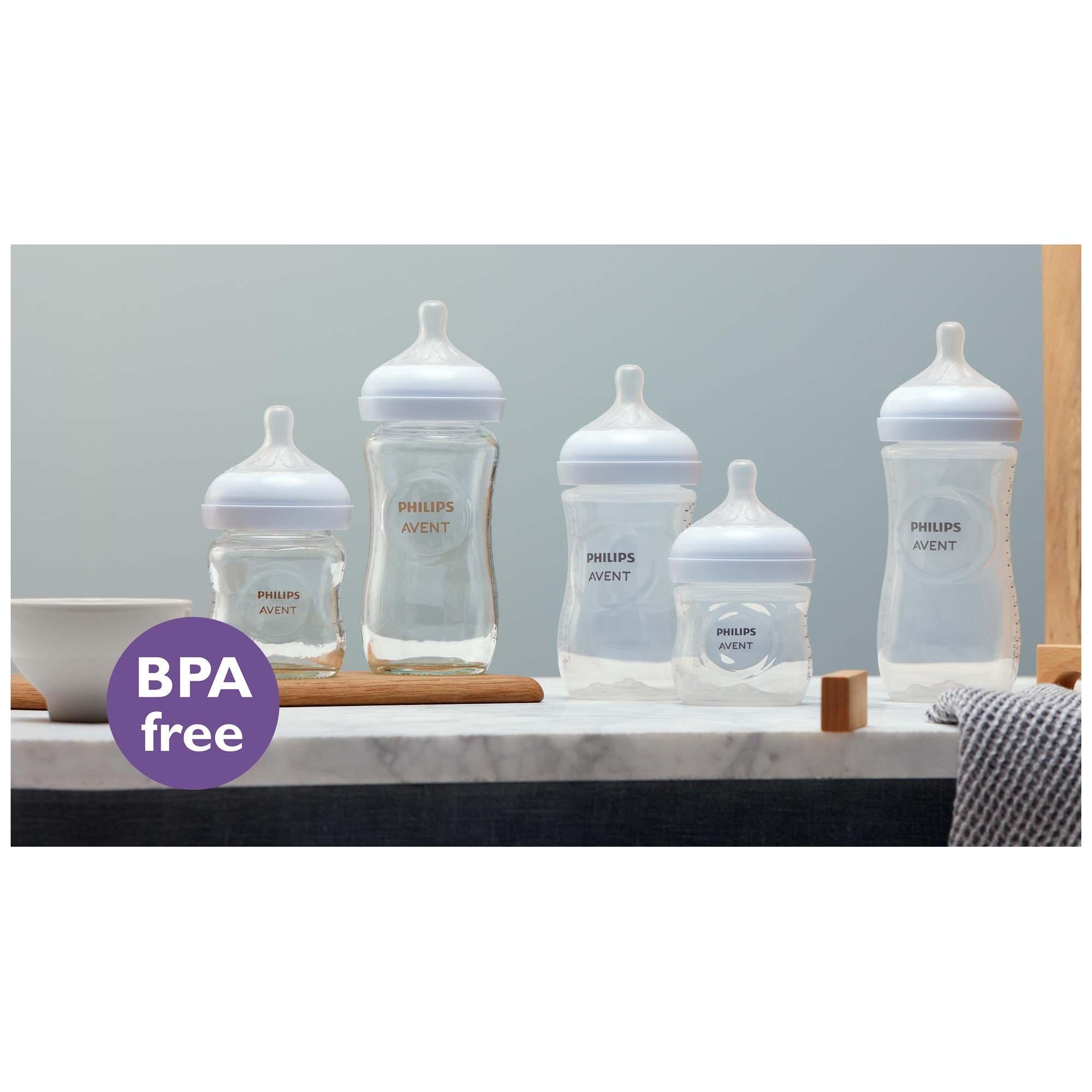 Philips Avent Natural fles 260ML Duopack transparant