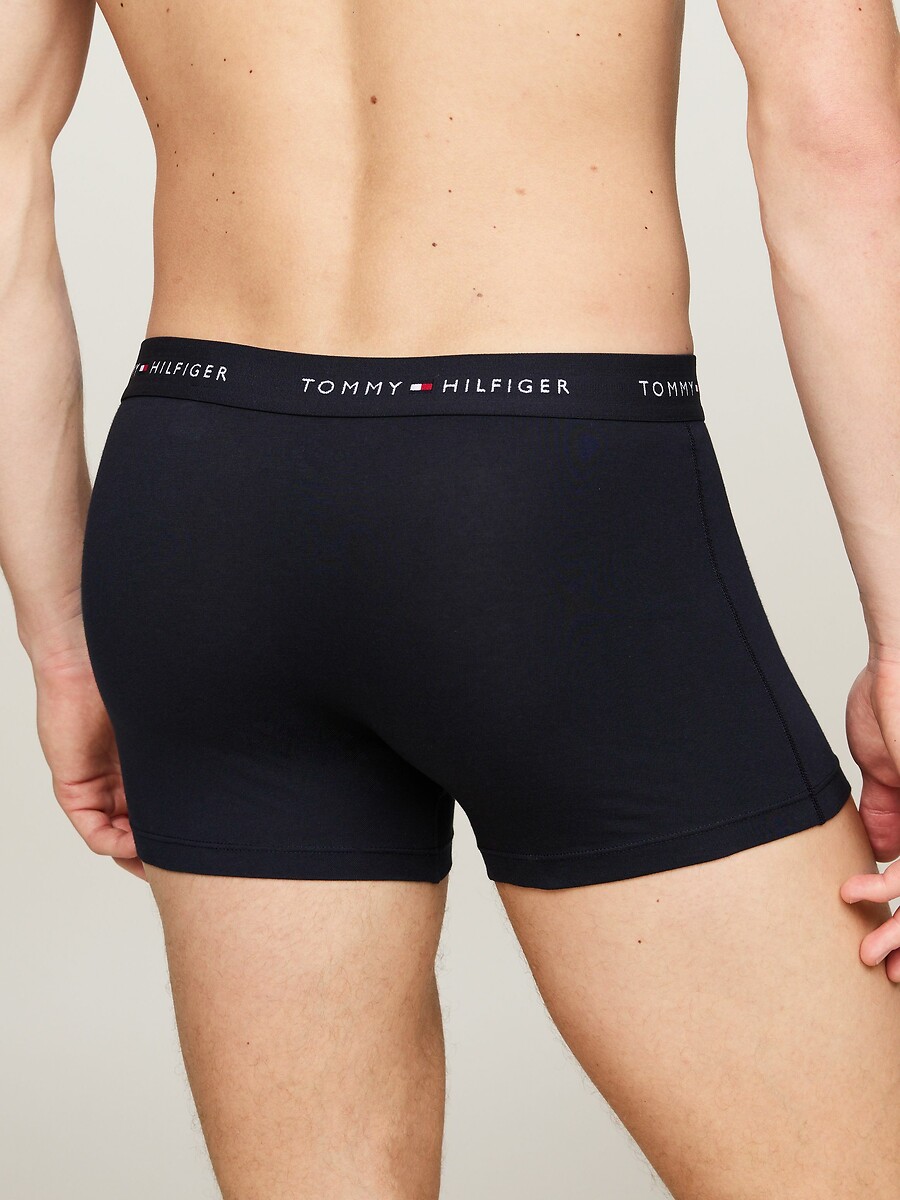 TOMMY HILFIGER<br>Conjunto de 3 cuecas boxer lisas