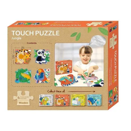 Avenir Fühlpuzzle Dschungel 4x4 Teile