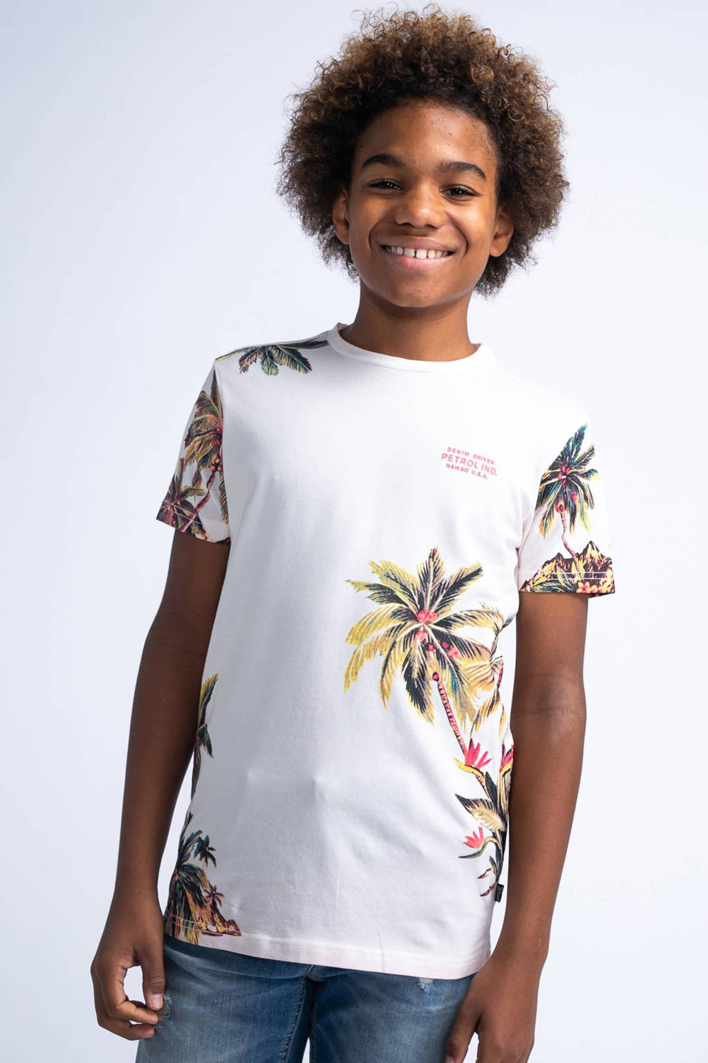 Petrol Industries T-shirt met all over print multicolor