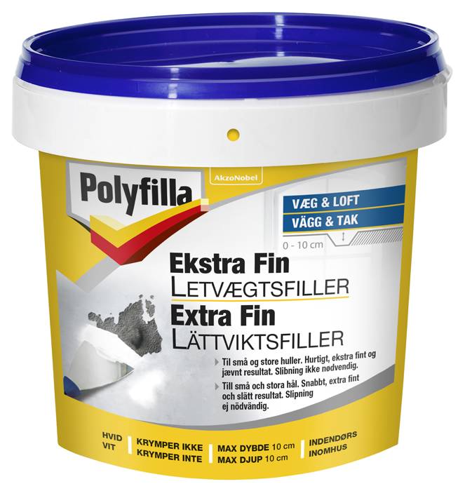 Polyfilla letvægtsfiller ekstra fin 600 ml
