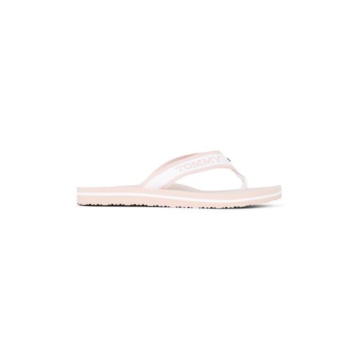 Tommy Hilfiger Hilfiger Webbing Pool Sandaler, Ecru/Whimsy Pink, 41