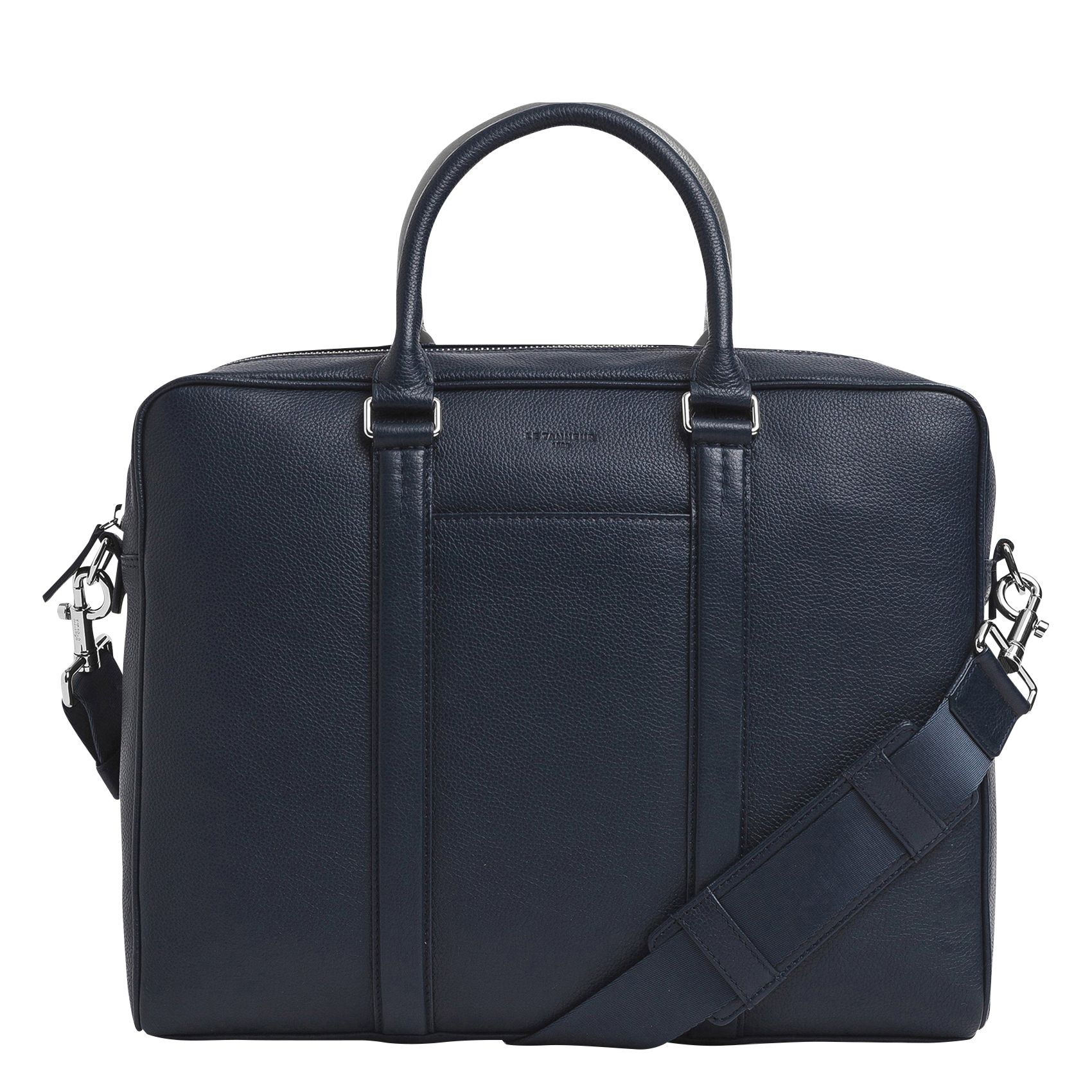 CHARLES - Porte documents en cuir| Bleu
