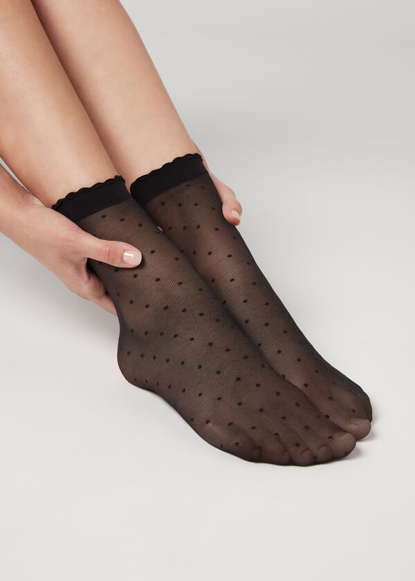 Meias clássicas estampadas
