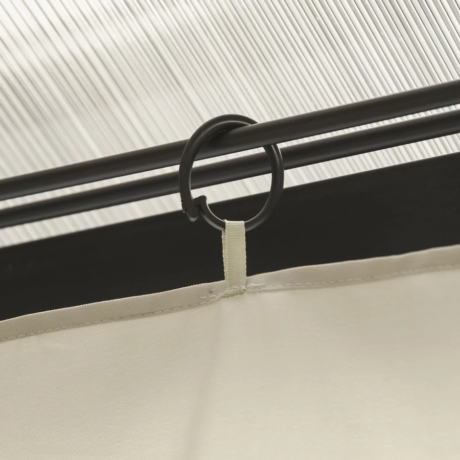 Outsunny Seitenwände mit Doppelseitigem Reißverschluss beige
