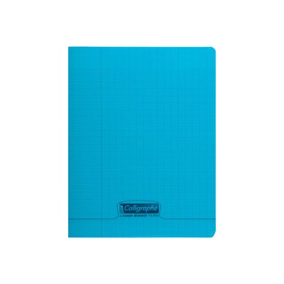 Calligraphe 8000 - Cahier polypro 24 x 32 cm - 48 pages - grands carreaux (Seyes) - bleu