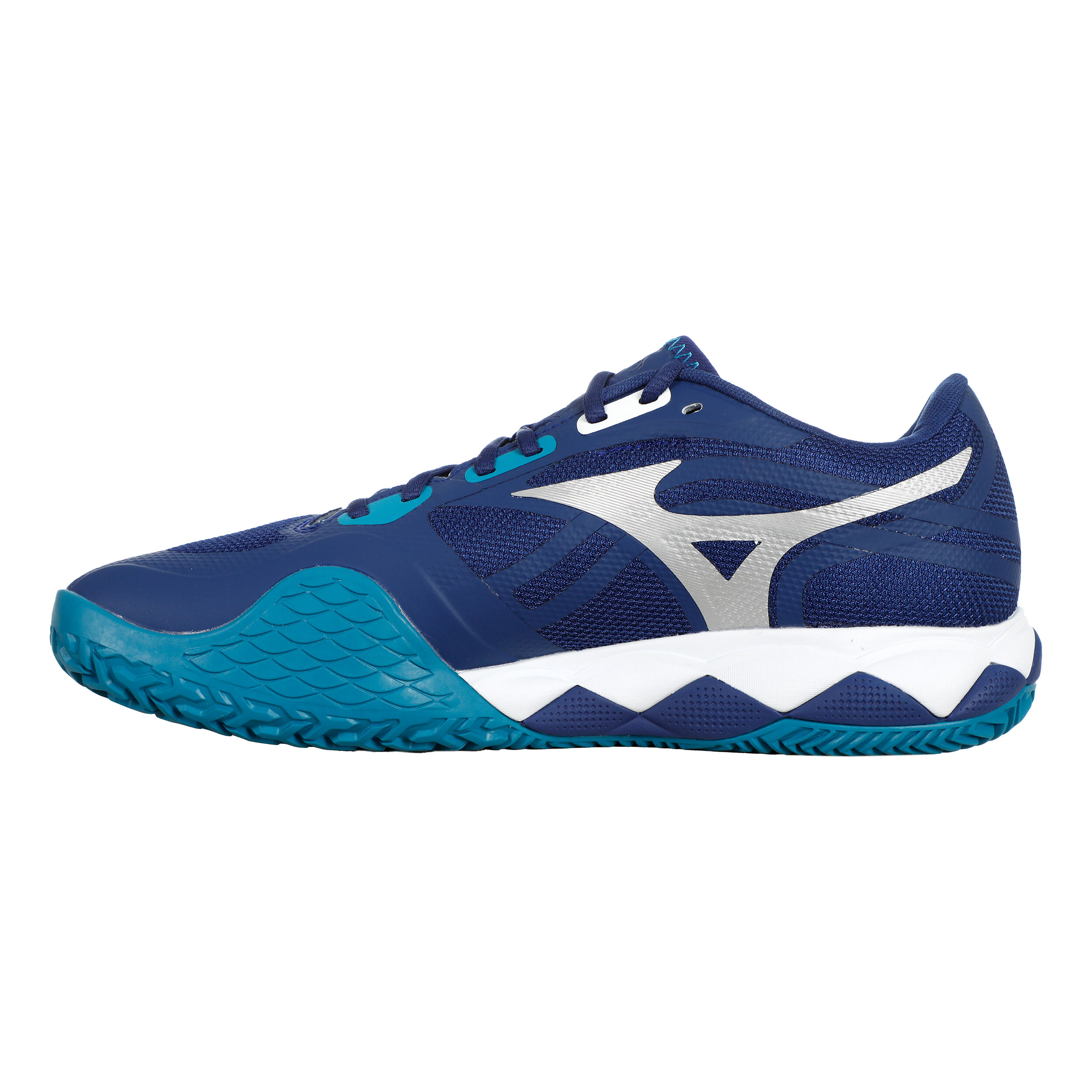 Mizuno Wave Enforce Tour 2 Chaussure Terre Battue - Bleu , Blanc
