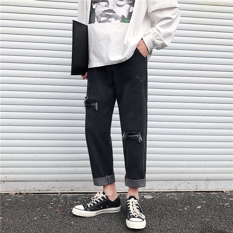 WidoWilder - Wijde jeans met distressed pijpen