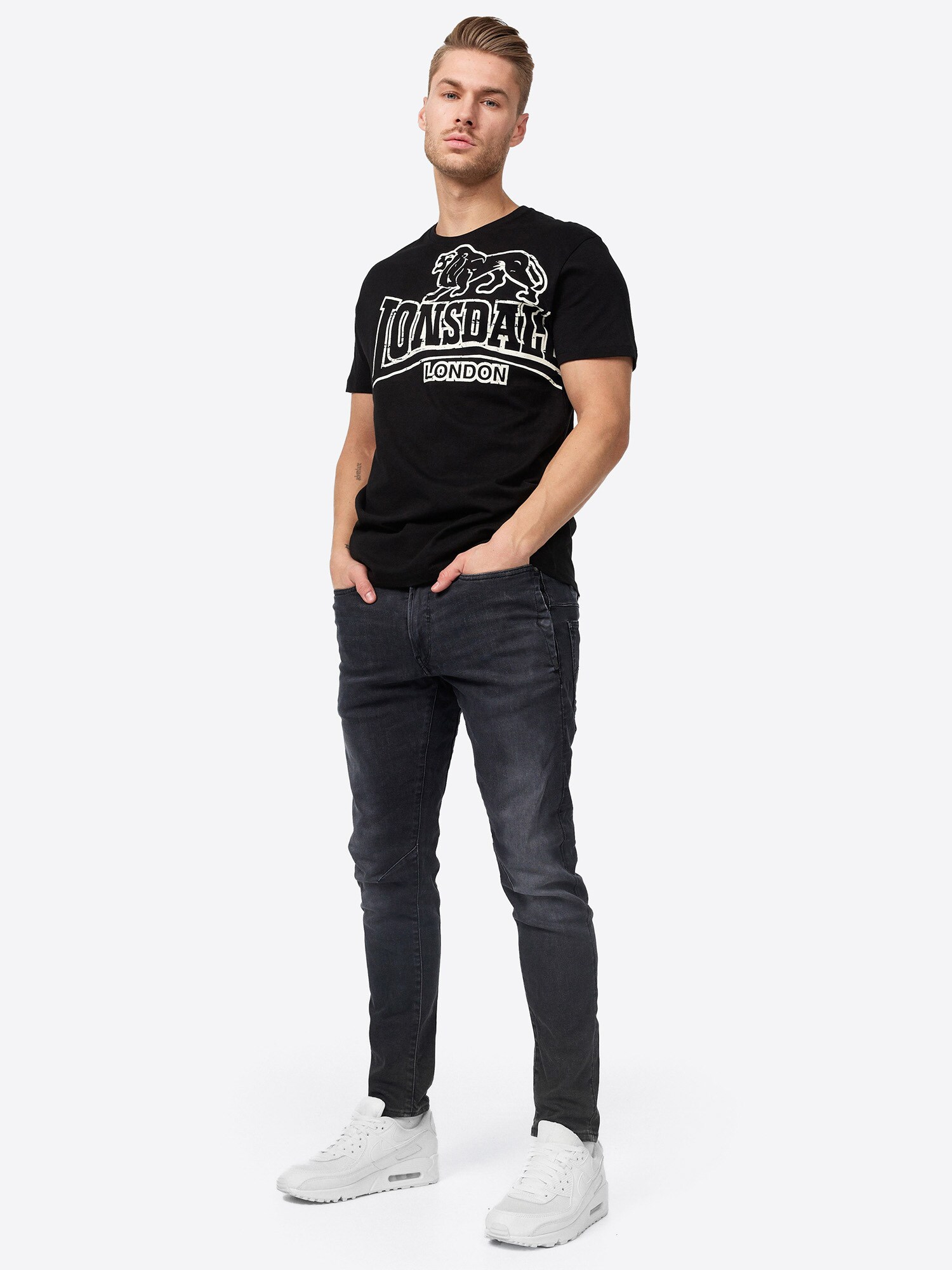 Lonsdale Herren T-Shirt normale Passform LANGSETT