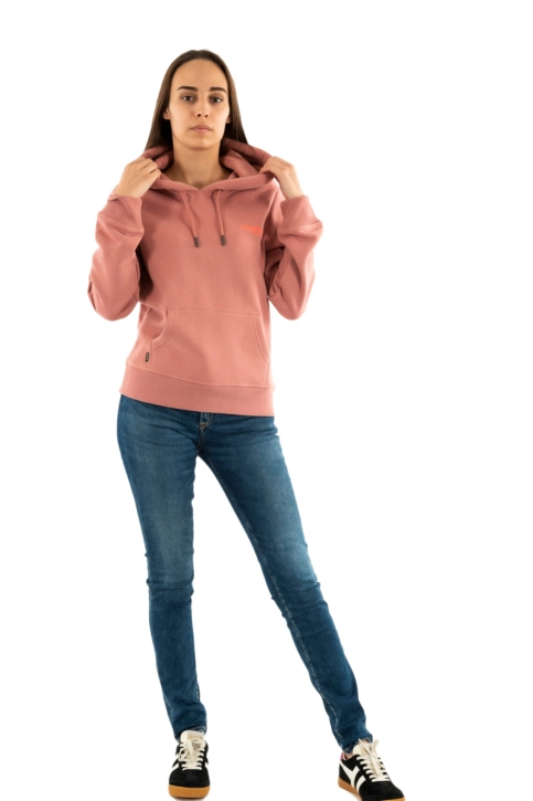 Sweat superdry essential logo mip ash rose