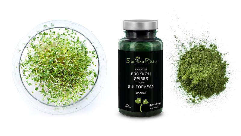 Sulfora Plus Bioaktive brokkolispirer med sulforafan og selen