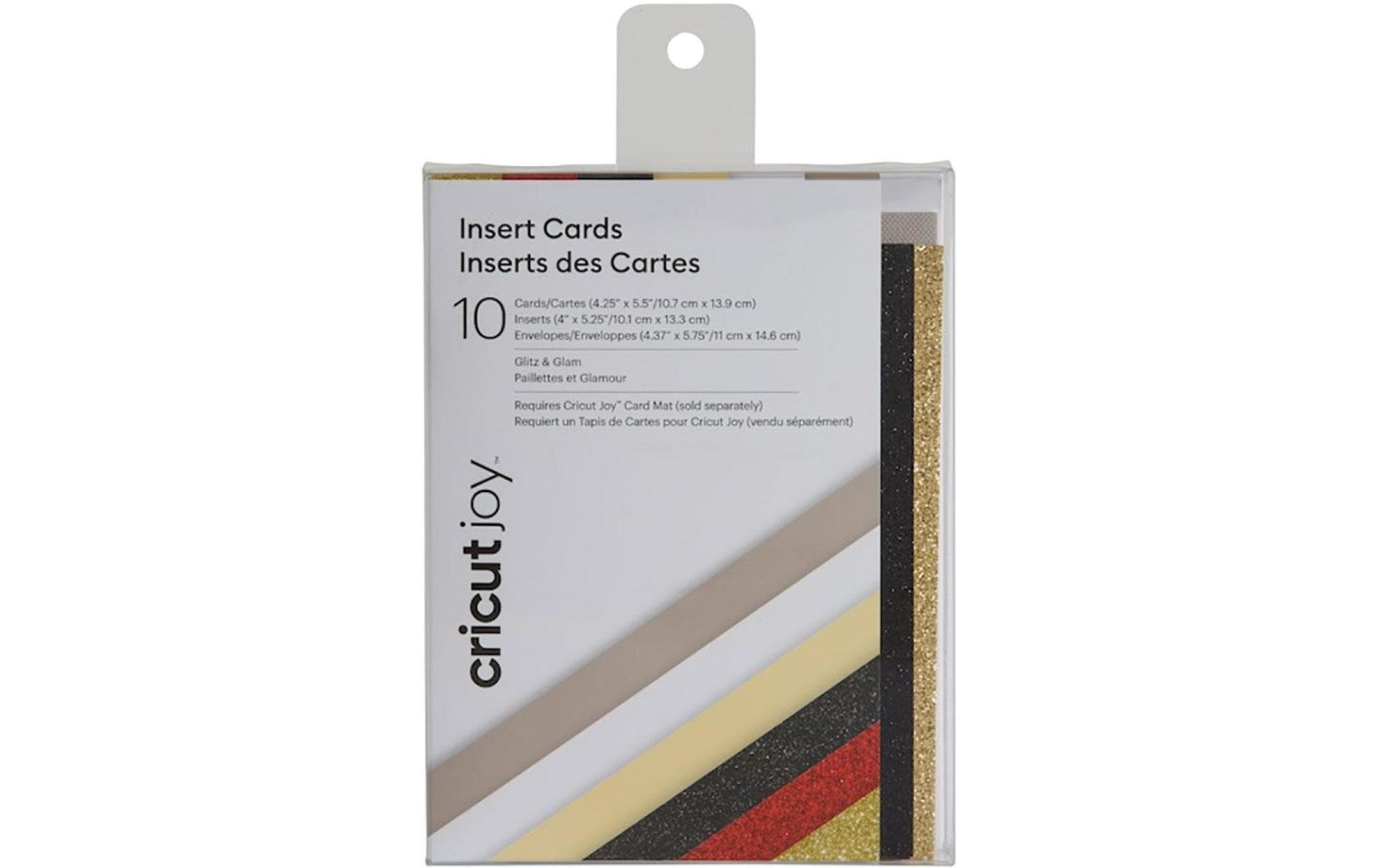 Blankokarte Joy 10.7 x 13.9 cm, Glitz and GlamPraktische Kartensets Joy mit Couverts