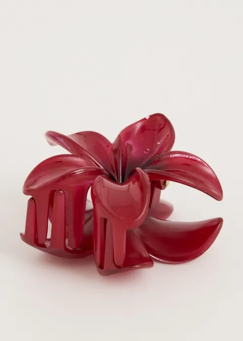 Haarclip bloem rood (BORD)