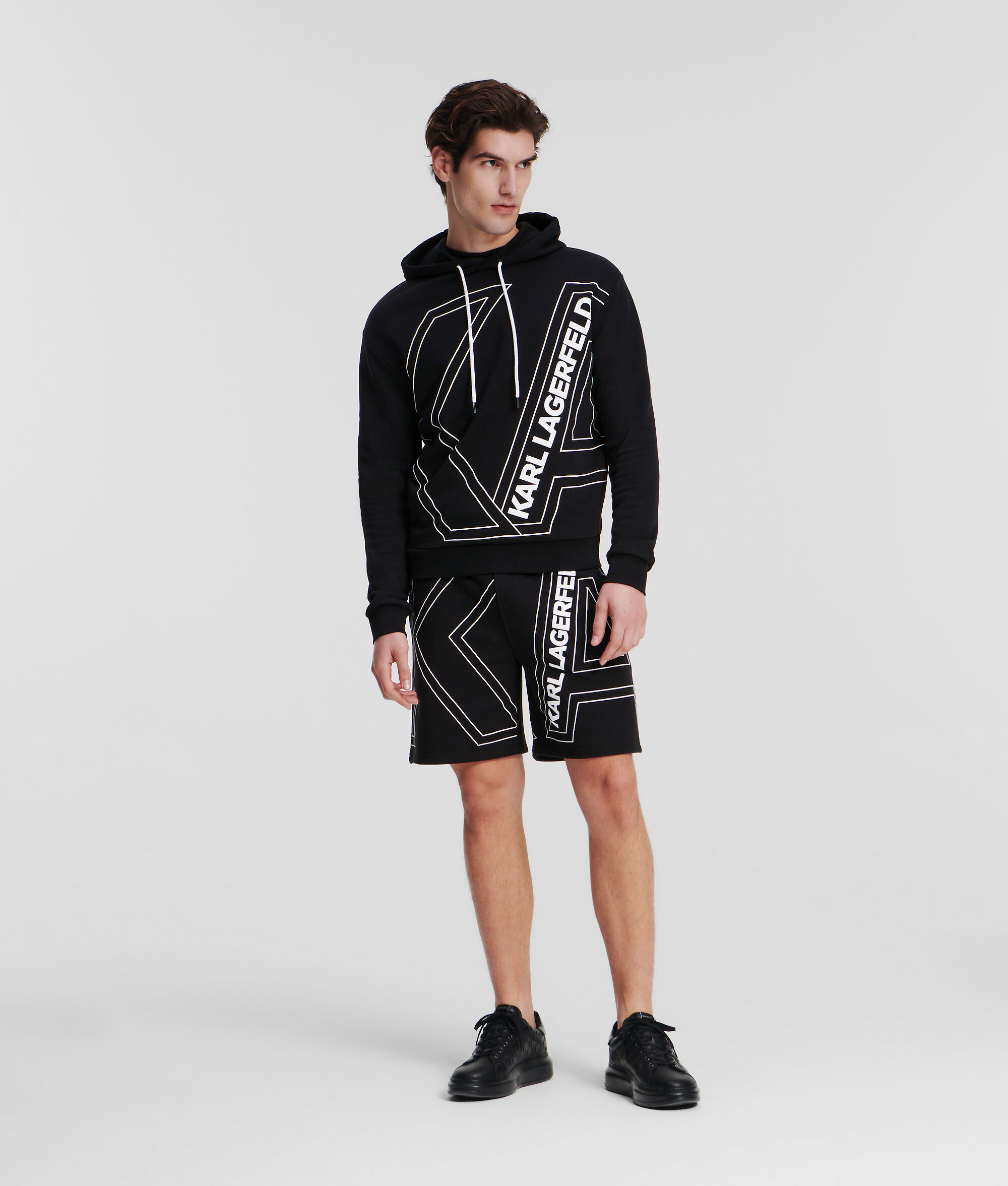 SWEAT À CAPUCHE AVEC LOGO KARL