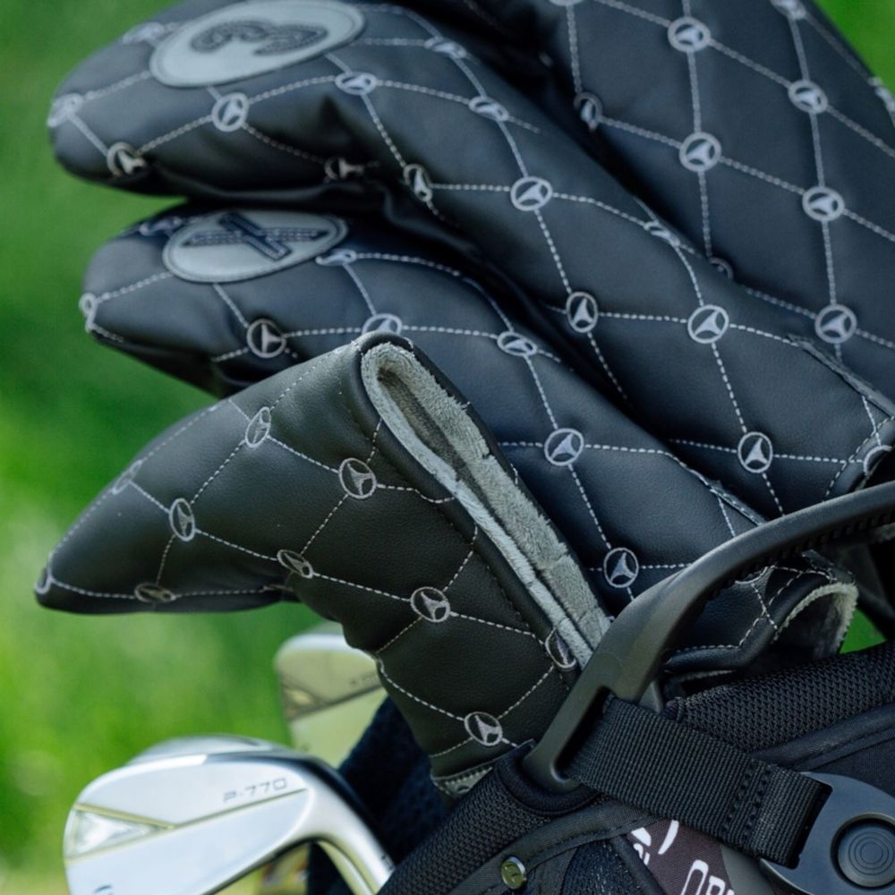 Mønstret Blade Putter Headcover Svart