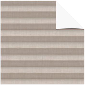 KARWEI enkel plisségordijn draaikiepraam 28604 donker beige transparant op maat