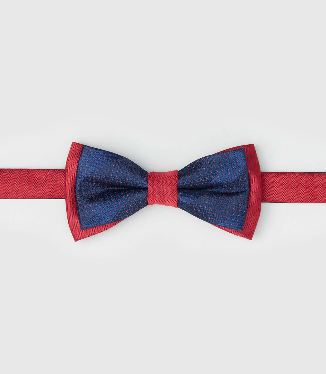 Nœud papillon motif rouge 