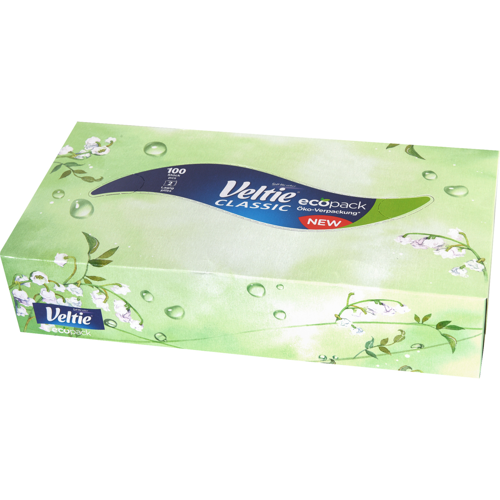 Veltie Kosmetiktücher Classic 4 x 100 Stück