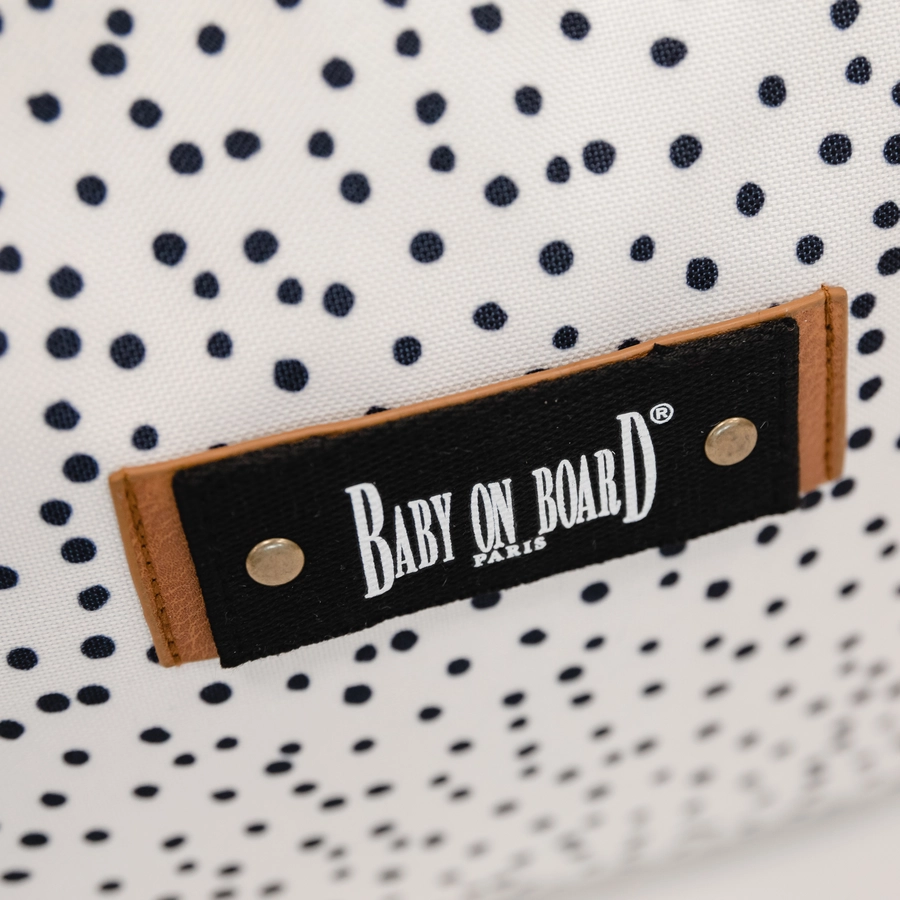 BABY ON BOARD Wickeltasche Urban Dots