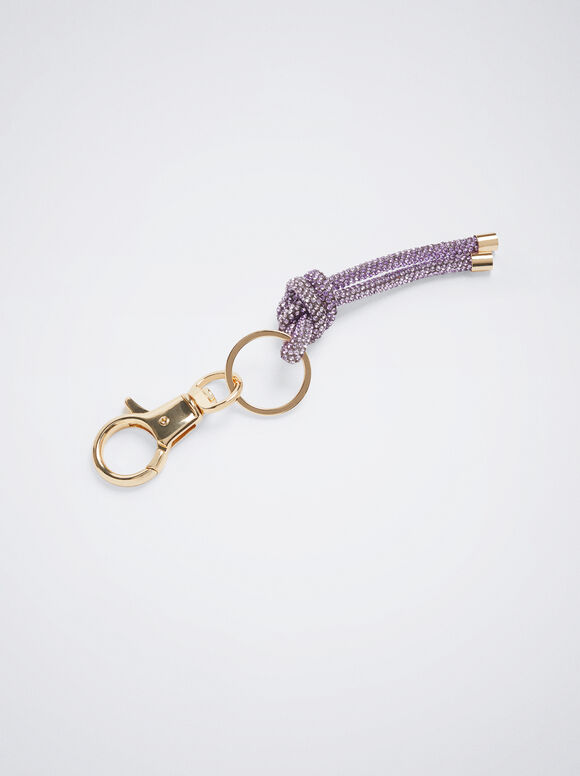 Chaveiro de strass - Roxo
