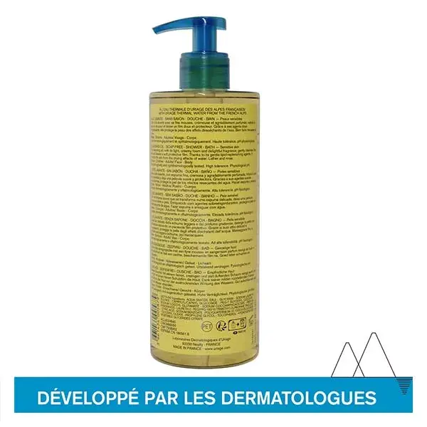 Óleo de Limpeza Nutritivo Uriage, Sem Sabão, para Pele Sensível, Corporal, 1L
