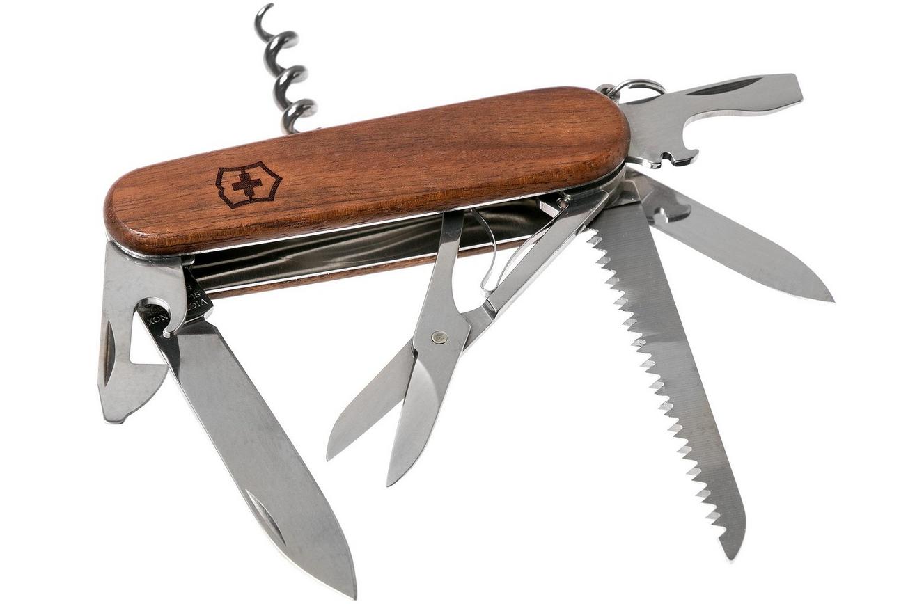 Victorinox Huntsman hout 1.3711.63 Zwitsers zakmes