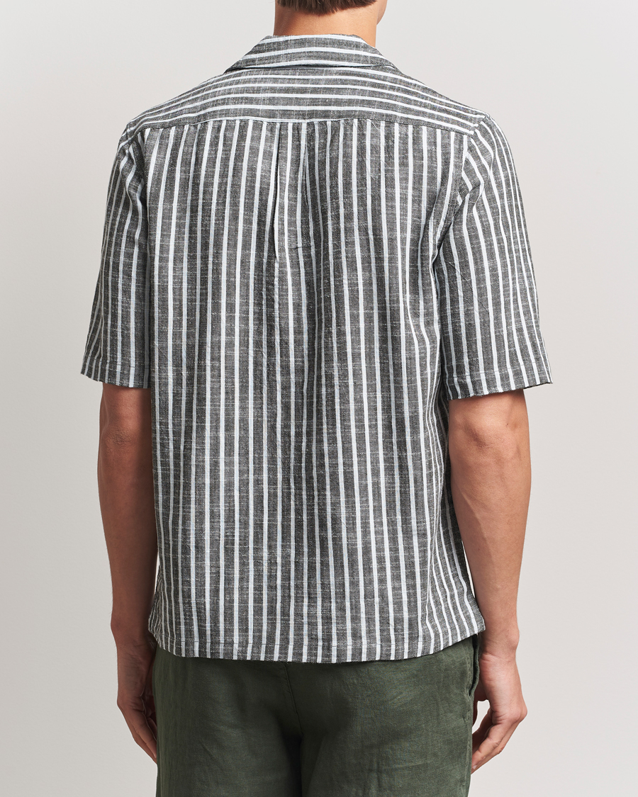 Samsøe Samsøe Oscar Striped Short Sleeve Shirt Climbing Ivy