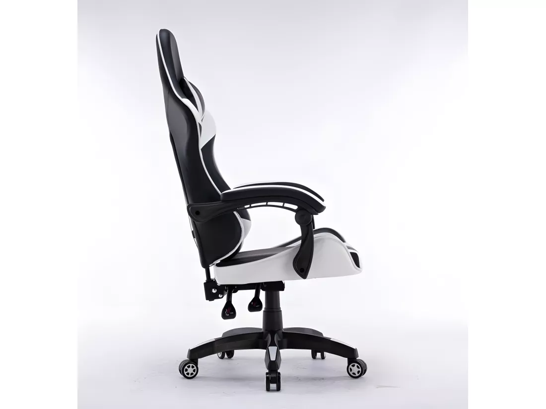 KRAFT - Fauteuil gamer style moderne bureau - 66x62x115 - Réglable en hauteur - Chaise de bureu