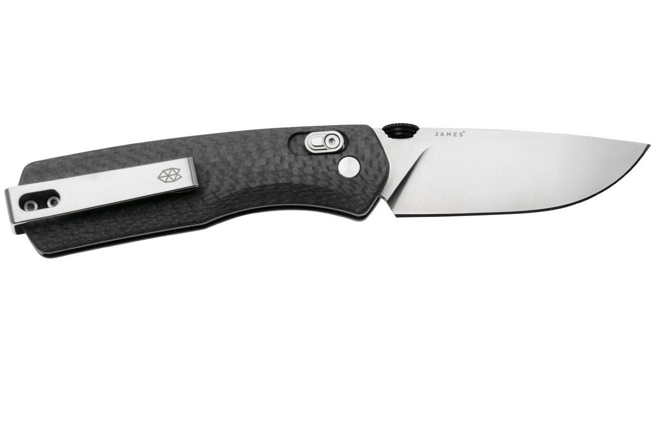 The James Brand The Carter KN108126-00 Black Carbon Fiber, zakmes