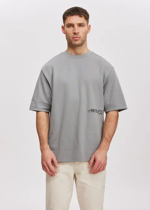 T-shirt met print star grijs (GRS.M)