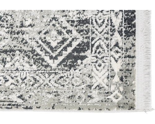 Positano grijs tapijt met rand, 140x200 cm