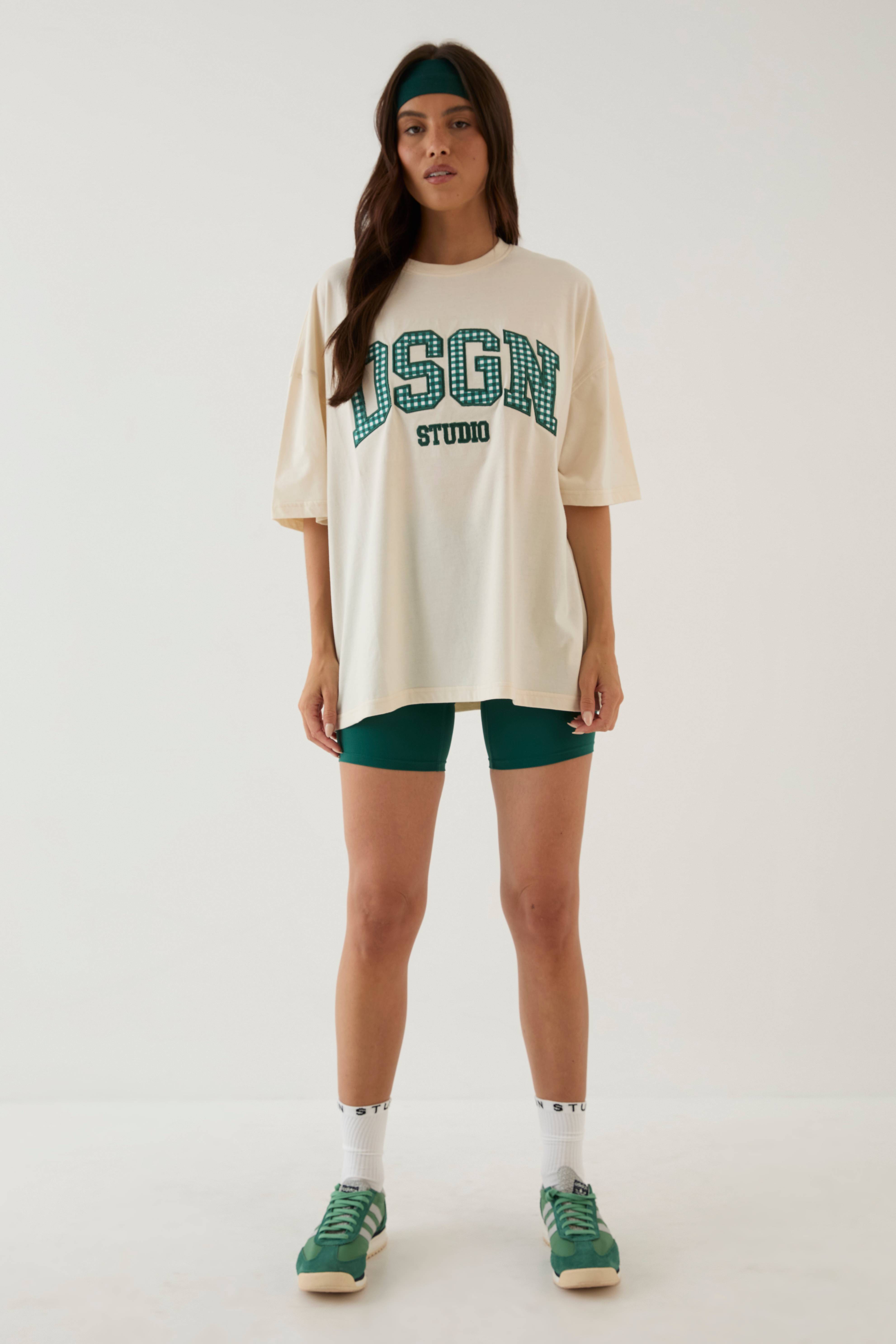 T-shirt Oversize À Appliqué Vichy Dsgn Studio