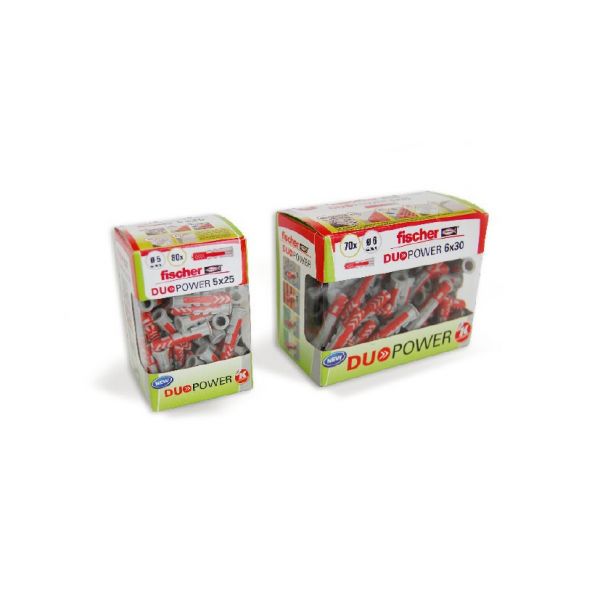 Fischer Bucha Duopower 6X30 Brico Caixa 70 Ud.
