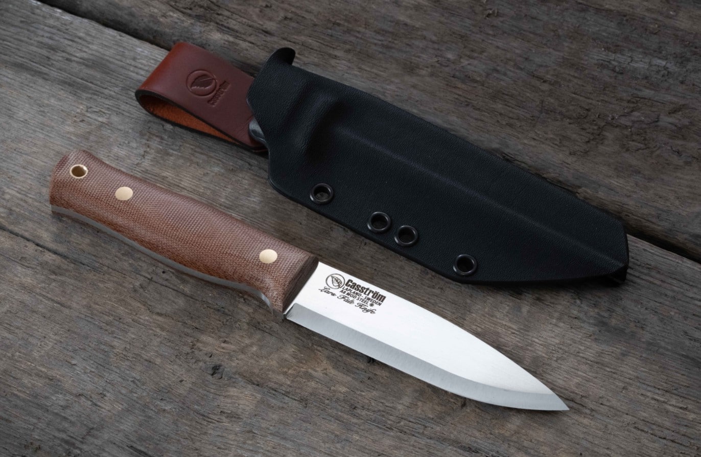 Casström Fält Knife Canvas Micarta<br>Kompromissløs kniv!