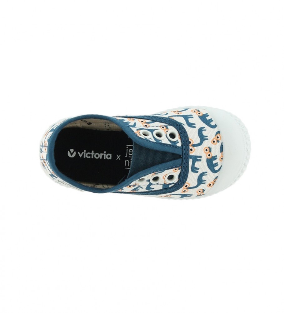 Victoria English Slipper por Jessica Nielsen azul