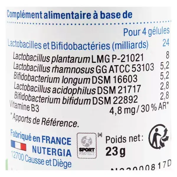 Nutergia Ergyphilus Comfort Probióticos 60 cápsulas