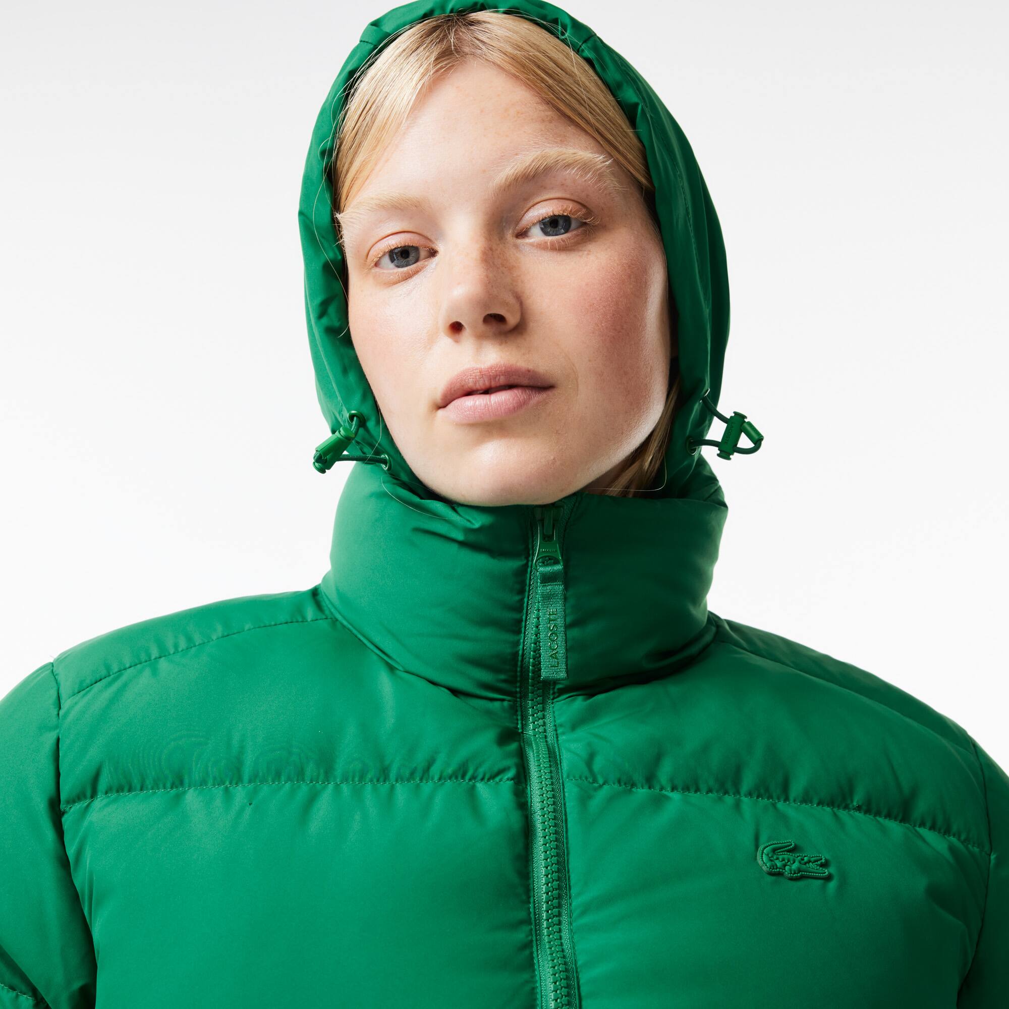 Faltbare Damen LACOSTE Jacke aus Taft Jacken & Mäntel - Grün - Lacoste - Damen