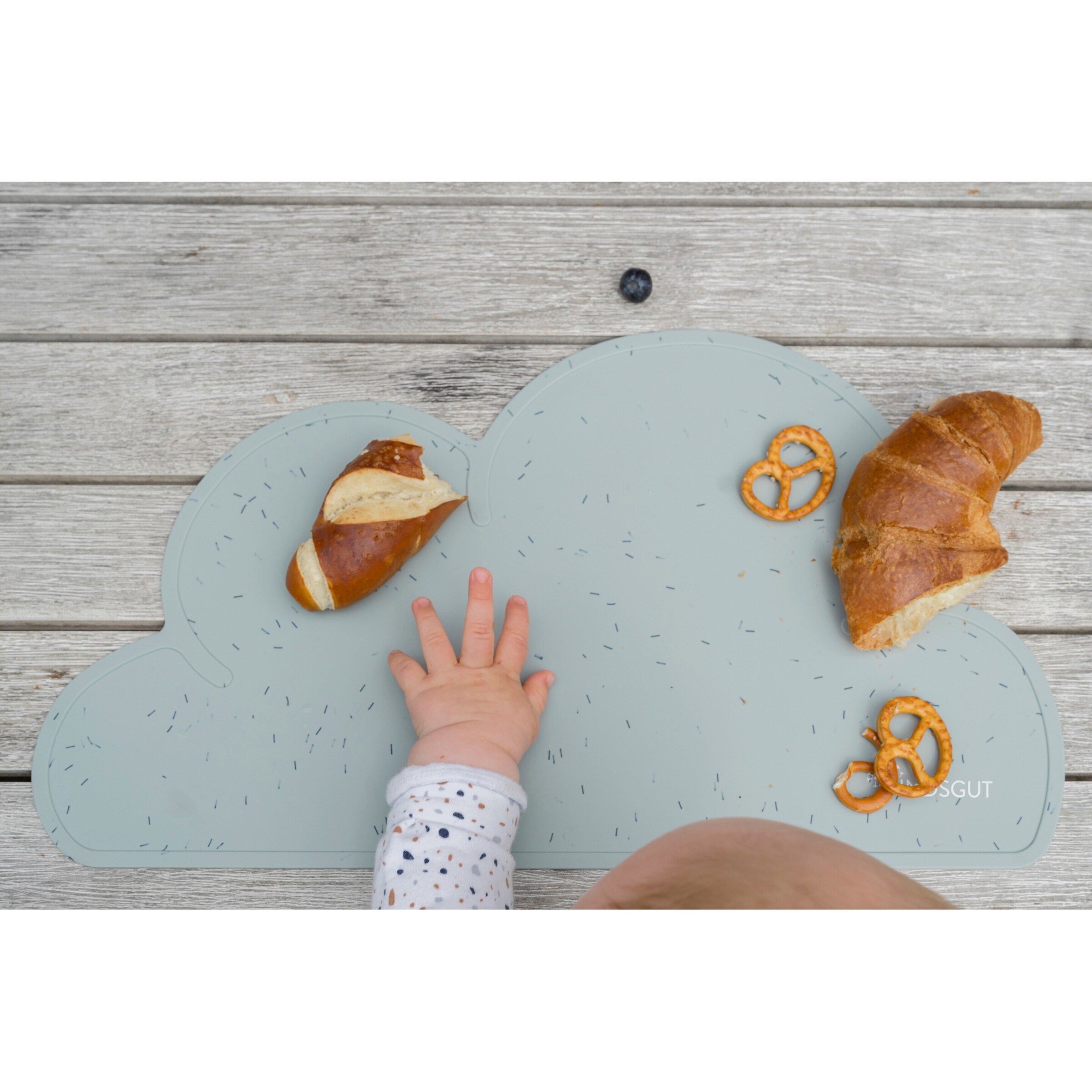 Kindsgut Platzdeckchen Wolke aquamarin