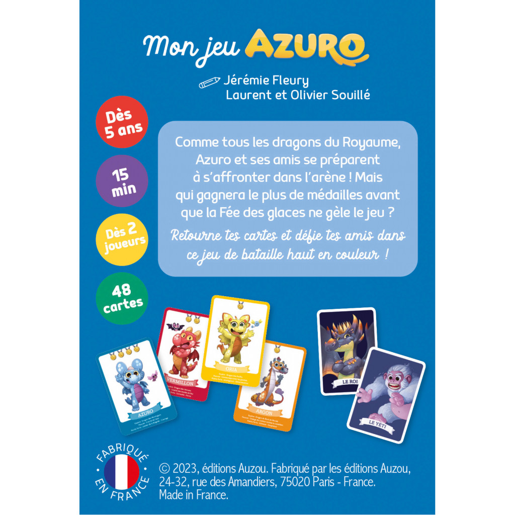 Azuro - La Bataille des Dragons- Jeu de cartes