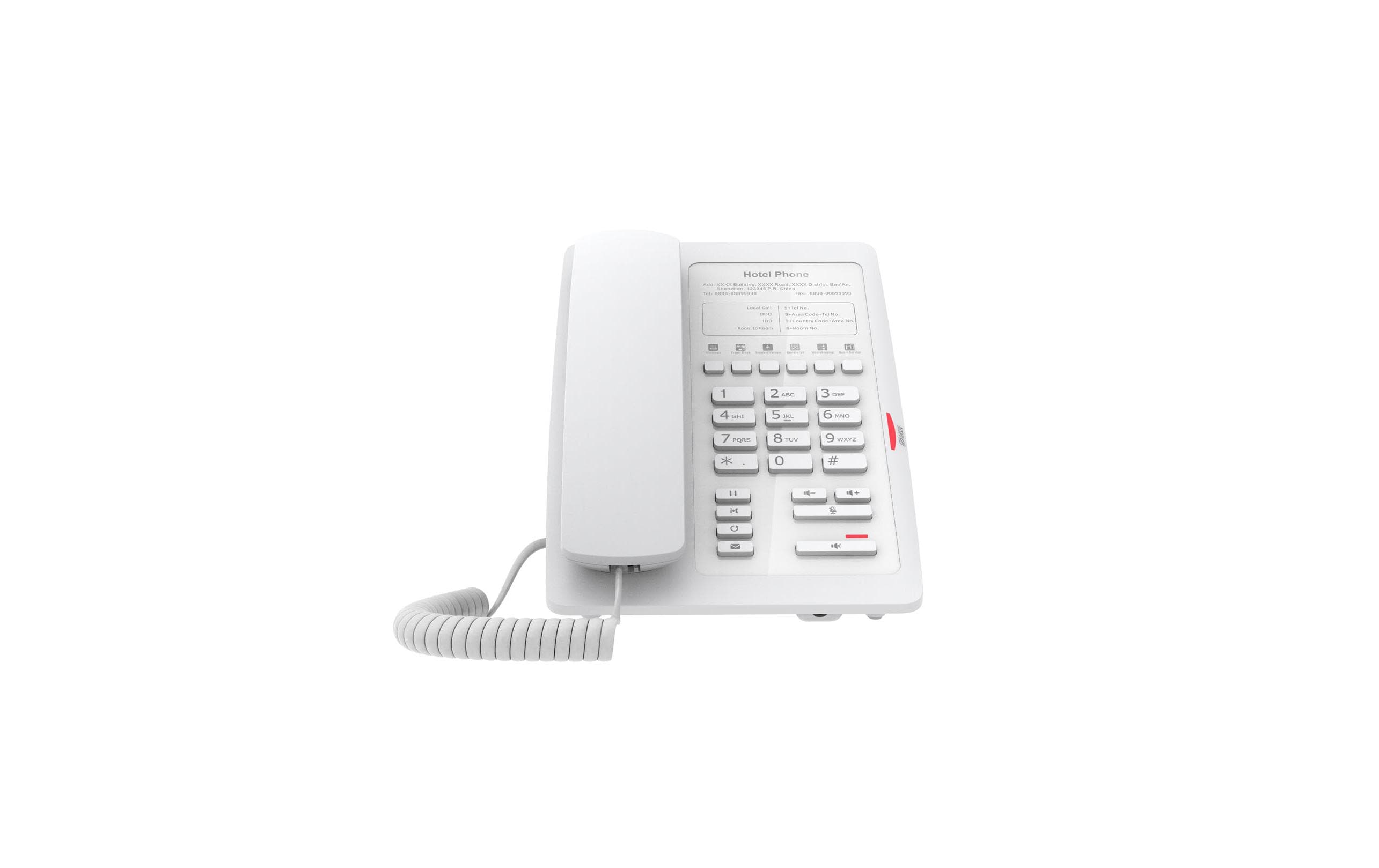 Tischtelefon H3 WeissFanvil H3 Hotel IP-Telefon