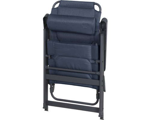 Kampeerstoel Siena Garden Premium 67,5x61x121 cm blauw