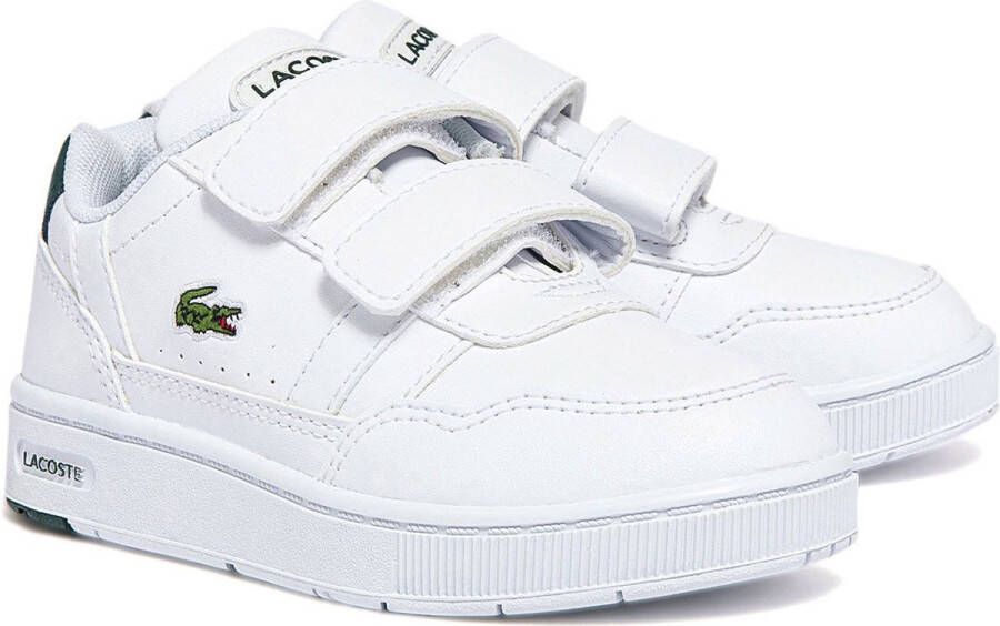 Lacoste T-clip K Lage sneakers Leren Sneaker Jongens Wit